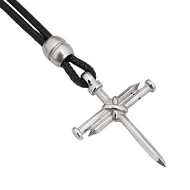 Imagem de Colar Corrente Masculino Pingente Jesus na Cruz Crucifixo