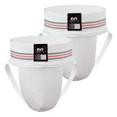 Imagem de McDavid Calça Jockstrap masculina RegularMcdavid, suporte atlético com bolsa de malha elástica, suporte atlético para homens, pacote com 2, Branco, GG