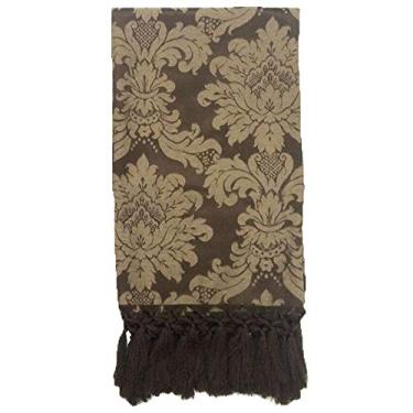 Imagem de Manta de Sofá Jacquard Marrom com Bege 190x140