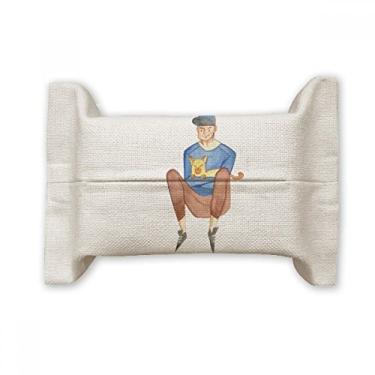 Imagem de Miaoji Pintura Aquarela Gato Meninos Capa de Papel Papel Papel Lenço Saco Algodão