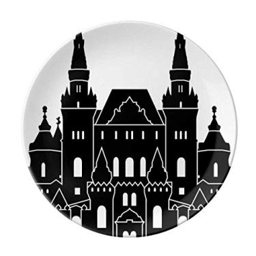 Imagem de Placa de desenho de museu natural da Rússia, Prato decorativo de porcelana Salver, Prato de jantar