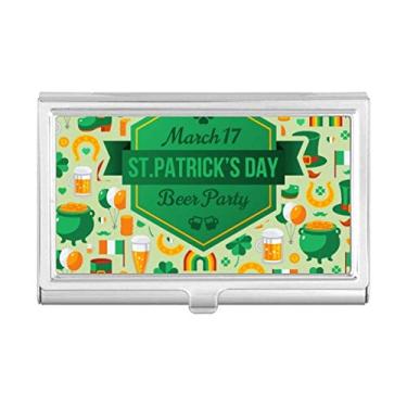 Imagem de Clover Beer Rainbow Ireland St.Patrick's Day porta-cartões carteira de bolso