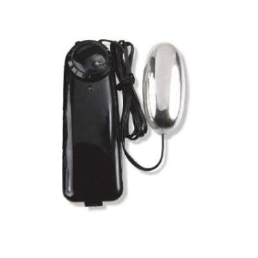 Imagem de Erotic Point Cápsula Vibratória Multivelocidade Cromada Preta E Prata - Lovetoys Preto E Prata