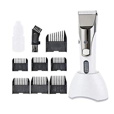 Imagem de N/H Tosquiadeiras elétricas para animais de estimação com carregamento USB, sem fio, máquina de cortar barulho, à prova d'água