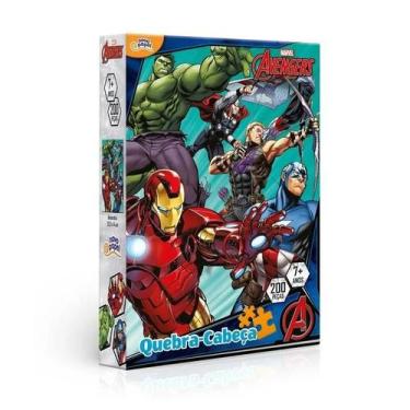 Imagem de Quebra-Cabeça Vingadores Marvel 200 Peças Toyster - 8041