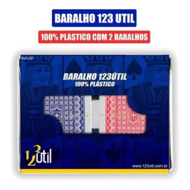 Jogo De Cartas Baralho Plástico Original Com 104 Cartas Premium em Promoção  na Americanas