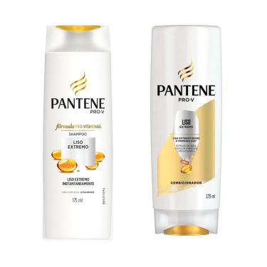 Imagem de Kit Liso Extremo Pantene Shampoo Liso + Condicionador Liso 175 ml