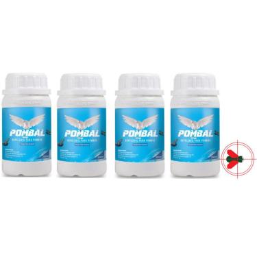 Imagem de Kit 4 Pombal Repelente Para Pombos Natural Quimiagri 250ml