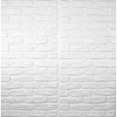 Imagem de Revestimento 3d tijolinho rustico placa de parede 50cmx50cm