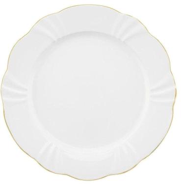 Imagem de Jogo Pratos para Sobremesa 23cm 6un Soleil Vitória Fio Dourado Oxford