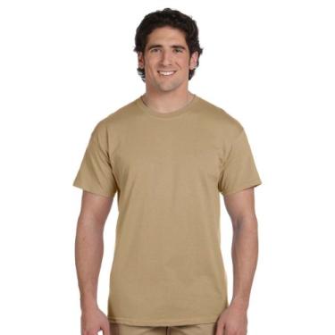 Imagem de Hanes Camiseta masculina ComfortBlend® EcoSmart® gola redonda, Pebble, Small-X-Large