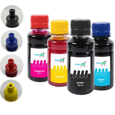 Imagem de Kit 4 Tintas Compatível HP 416 340ml Inova Ink