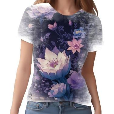 Imagem de Camiseta Camisa Estampa Art Floral Flor Natureza Florida 9 - Enjoy Sho