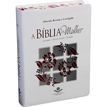 Imagem de A Bíblia da Mulher - Capa couro bounded Branca: Almeida Revista e Corrigida (ARC)