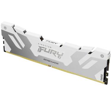 Imagem de Kingston Fury Renegade Branco 16GB 6400MT/s CL32 DDR5 DIMM | Overclocking | Intel XMP 3.0 | Módulo Único | KF564C32RW-16