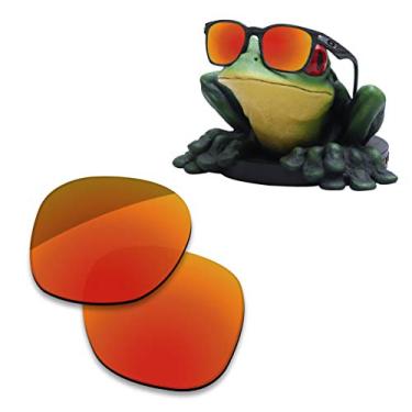 Imagem de Acefrog Lentes de substituição polarizadas revestidas AR para óculos de sol Oakley Garage Rock OO9175 – Laranja Jaffa