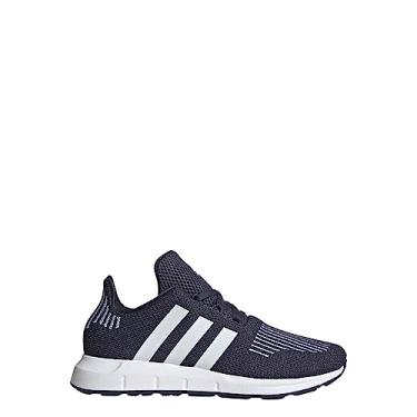 Imagem de adidas Tênis infantil unissex Swift Run 1.0, Azul-marinho sombra/branco nuvem/preto central, 4.5 Big Kid