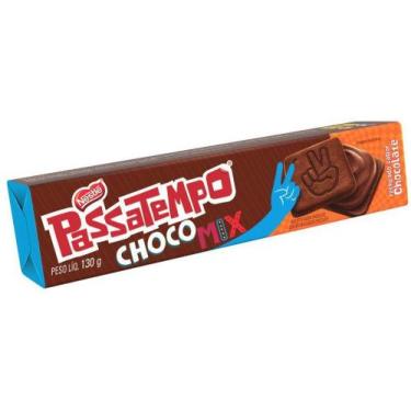 Imagem de Biscoito Recheado Chocolate Passatempo Choco Mix - Nestlé 130G