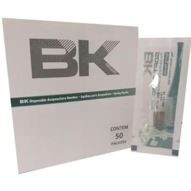 Imagem de Agulha Ting Para Acupuntura Bk Plus Com 500 Unidades 0,18x8