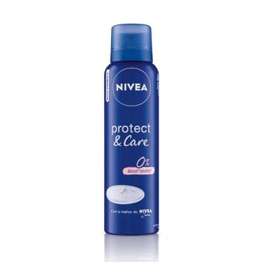 Imagem de NIVEA Desodorante Antitranspirante Aerossol Protect & Care 150ml - Proteção prolongada de 48h, axilas protegidas e bem cuidadas, fragrância clássica de NIVEA, sem álcool etílico