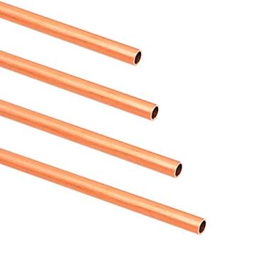 Imagem de QuQuyi Tubo de cobre 3/40.6 cm OD × 5/81.3 cm ID Seamless Round Copper Metal Tubing (300 mm), 4 peças