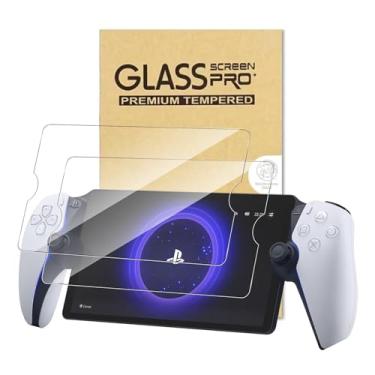 Imagem de Fourmor 2 pacotes de películas para Sony Playstation PS5 Portal 8 polegadas, antiarranhões, anti-impressão digital, rigidez 9H [claridade HD] antiarranhões sem bolhas para Sony Playstation PS5 Portal