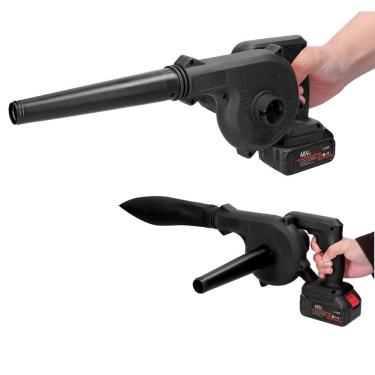 Imagem de Soprador Aspiradpr Bateria Recarregavel Sem Fio Potente Folhas Sujeira Quintal Limpeza Detritos Jardim