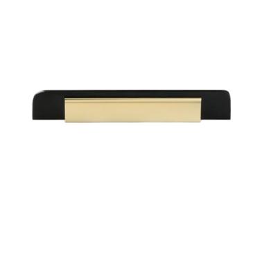 Imagem de O armário preto do perfil da combinação do ouro segura o armário dos botões da cômoda da liga de alumínio segura a ferragem da mobília, 288mm