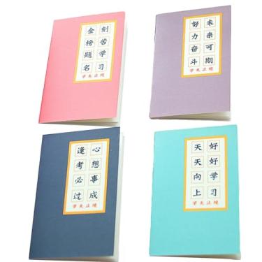 Imagem de Joucien Mini bloco de notas de desenho animado alunos aprendem papelaria cadernos - Estude bem - 4 livros