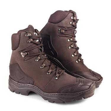 Imagem de CMR Shoes, Bota Masculina De Couro Cano Baixo Confortável Coturno Resistente Solado De Borracha Moda Inverno Cor:Marrom;Tamanho:35