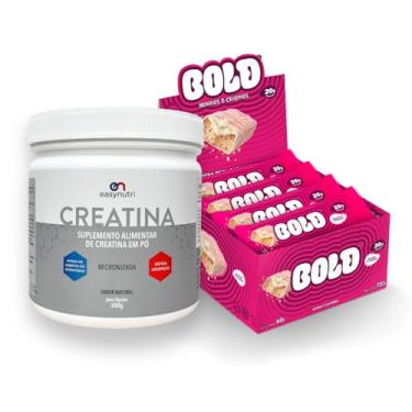 Imagem de Combo Display Barra de Proteína BOLD Snacks (12 unidades) + Creatina 300g (720g, Berries e Crispies)