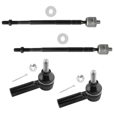 Imagem de YMAUGP 2 terminais de direção interna do lado do motorista e do passageiro EV302, 2 extremidades externas ES2382 para Geo Prizm 1993-1996 (direção manual), adequado para Toyota Corolla 1993-1997