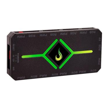 Imagem de Controladora Gamer Para Cooler Rise Mode PWM e RGB Hub - RM-COPW-RGB