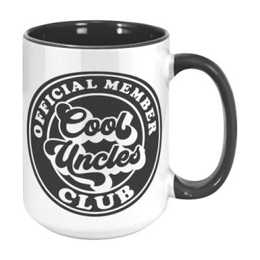 Imagem de Always Earth Day Caneca Cool Uncles, 425 g, membro oficial Cool Uncles Club, presente para tio, dia dos pais, anúncio do bebê, preta
