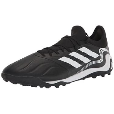 Imagem de adidas Tênis de futebol unissex adulto Copa Sense.3 Turf, Preto/branco/vermelho vívido, 6.5