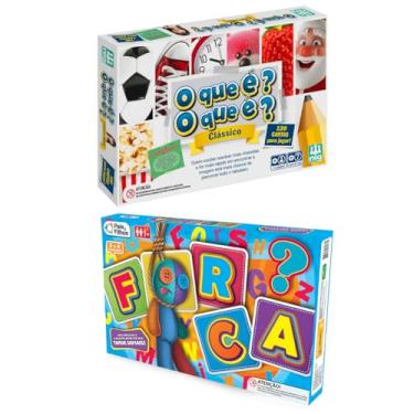 Imagem de Jogos de Tabuleiros Crianças 7 anos O que é o que é + Forca - NIG