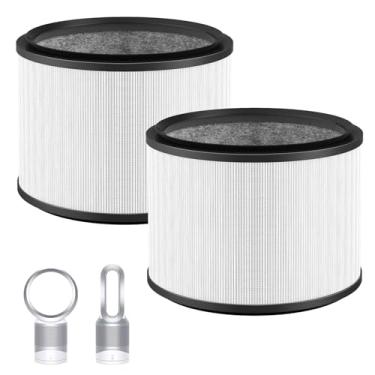 Imagem de Filtro de substituição HP01 HP02 atualizado para ventilador Dyson HP01 HP02 DP01 DP02, filtro de vidro H13 True HEPA 360° para purificadores de mesa Dyson Pure Hot and Cool Link, compare com