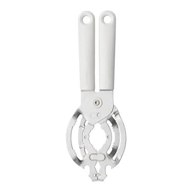 Imagem de Brabantia Tasty+ abridor de latas universal, frasco e garrafa (cinza claro) fácil de usar, desparafuse tampas pequenas ou grandes, tampas superiores