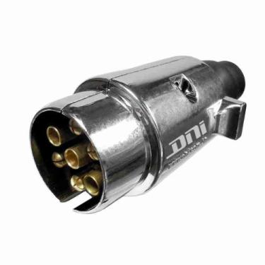 Imagem de ENGATE CARRETINHA MACHO 6 POLOS PLASTICO CROMADO para ENGATE - DNI