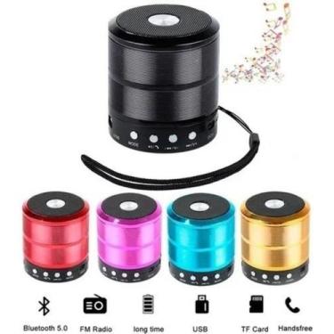 Imagem de Mini Caixa Som Portátil Speaker Usb Bluetooth Radio Fm Micro - Mini Sp
