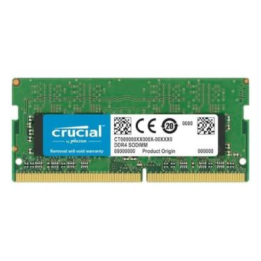 Imagem de Memória Crucial 16GB Single DDR4 2400 MT/s (PC4-19200) DR x8 SODIMM 260-Pin CT16G4SFD824A