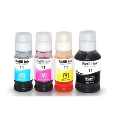 Imagem de Kit Refil de Tinta Compatível Canon G3160 G2160 GI-11 GI11 - INK 
