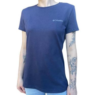 Imagem de Camiseta Columbia Feminina Naturally Boundless, G, Azul marinho