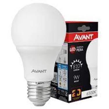 Imagem de Lâmpadas Led 9w Bulbo Bivolt E27 Luz Branca Avant, Branco, Bivolt