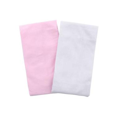 Imagem de Kit Fronhas Bebê em Malha Para Travesseiro 28cmx40cm Menina 100% Algod