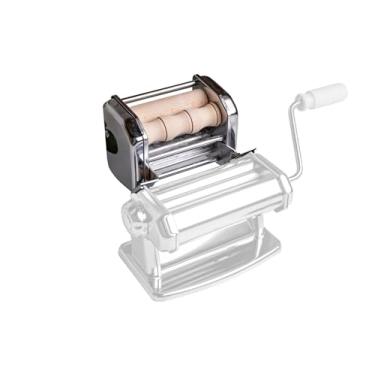 Imagem de Imperia Acessório para cortador de massa Mille Gnocchi - Construção de aço resistente - Acessório de máquina corta nhoque caseiro fresco, cavatelli e muito mais - Feito na Itália, rolo de madeira