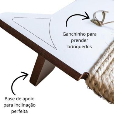 Imagem de Arranhador Bastet para Chão - Sisal - Bastet Design para Gatos, Branco