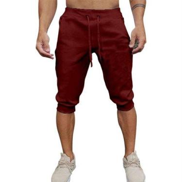 Imagem de Shorts Bermuda Masculina Saruel Skinny Lisa Jogger Verão - DIAMANTE VE