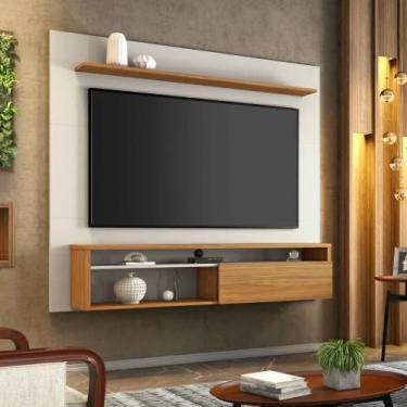 Imagem de Painel para tv notável 1100 off white/freijó - Village Móveis
