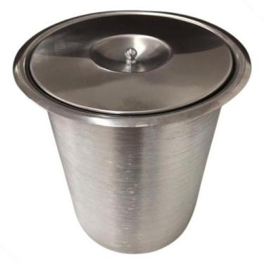 Imagem de Lixeira De Embutir Inox Cozinha Pia Granito Gourmet Luxo - Golden Inox